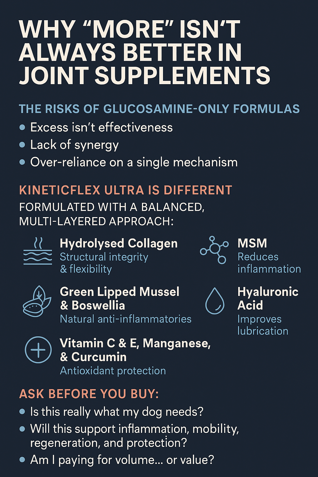 Why “More” Isn’t Always Better in Canine Joint Supplements