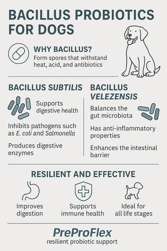 Resilient Probiotics for Resilient Dogs: Why Bacillus Strains in PreProFlex Deliver Long-Lasting Gut Health
