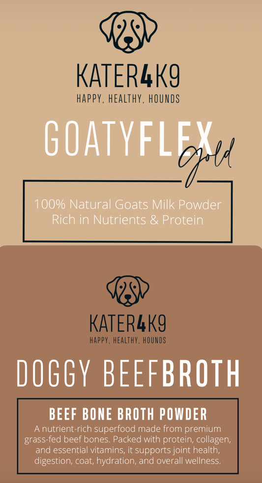 Hydration Station. 1 Bone broth, 1 Goats milk.