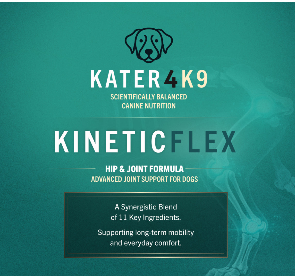 KineticFlex™ Advanced Joint Support for Active & Aging Dogs.