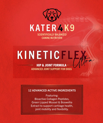 KineticFlex Ultra™ Our Most Advanced Joint Support for Active & Aging Dogs, with Bioactive Collagen Peptides.