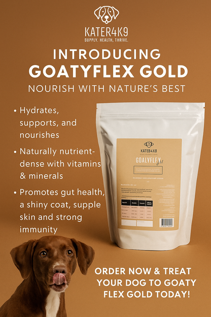 GoatyFlex Gold. Goat’s Milk Powder for Dogs (makes 8 pints)