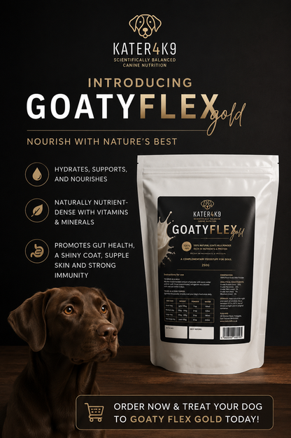 GoatyFlex Gold. Goat’s Milk Powder for Dogs (makes 8 pints)